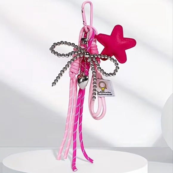 Accessories - Star Charm Keychain with Tassels